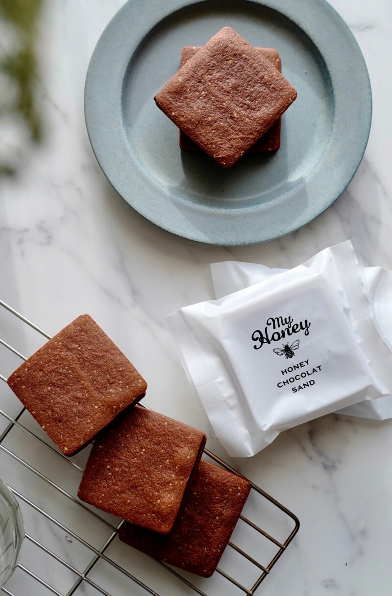 クッキー my Honey ハニーショコラサンド リープ3個入 LEAP 正規品 日本製 ハンガリー産アカシアはちみつ チョコレートサンドクッキー グルテンフリー アレルギーフリー 小麦・砂糖・卵・乳製品不使用 ハンドメイド マイハニー