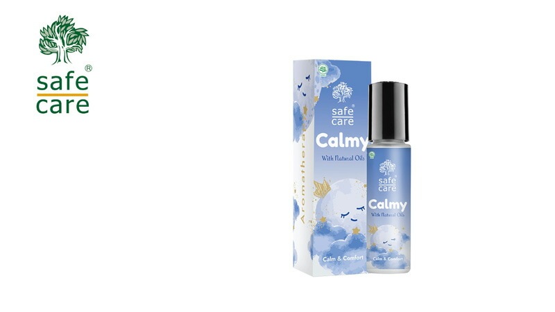 ロールオンアロマオイル セーフケア カーミーオイル ロールオン 10mL calmy ハラール認証 正規品 ラベンダー カモミール 睡眠導入 リラックス 天然 ナチュラル ノンケミカル 自然 safe care