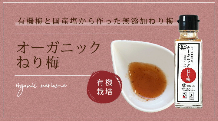 練り梅 深見梅店 保存料 無添加 オーガニックねり梅 110ｇ 正規品 国内産   保存料 無添加   オーガニック 有機JAS ヴィーガン やさしい梅屋さん