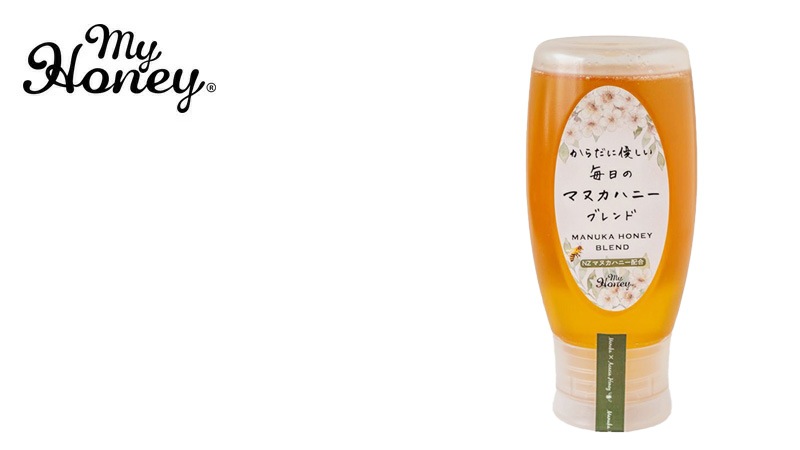 蜂蜜 my Honey からだに優しい毎日のマヌカハニーブレンド 500g 正規品 ハンガリー産 アカシアハニー ニュージーランド産 マヌカハニー 天然由来 食物繊維 はちみつ のどケア 健康サポート マイハニー