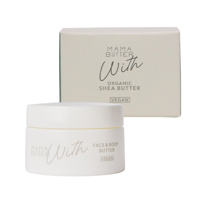 シアバター 無添加 ママバター ウィズ フェイス&ボディバター 60g オーガニック ナチュラル ノンケミカル 自然 天然 MAMA BUTTER ボディバーム ボディバター 全身保湿 マルチバーム リップクリーム ヘアワックス ハンドクリーム アイクリーム