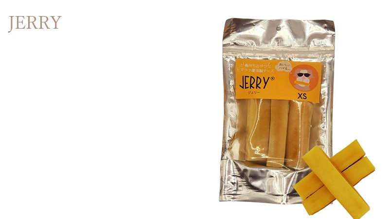 犬用おやつ 無添加 JERRY（ジェリー）XS ヒマラヤ産100%ナチュラル ドッグチュー 100g 3本入り 犬用ガム 無添加 正規品 天然 ナチュラル 自然 防腐剤不使用 グルテンフリー 乳糖フリー 高たんぱく 丈夫 長持ち 手作り 歯の健康に ワンちゃんおやつ