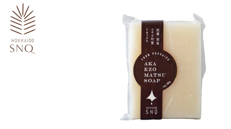 石鹸 SNQ スンク オーガニック アカエゾマツ石鹸 90g 正規品 ナチュラル 天然由来成分 抗菌 消臭 保湿 敏感肌 ニキビケア 赤蝦夷松  固形石鹸 スキンケア リラックス 森の香り 洗顔石けん ボディソープ 北海道