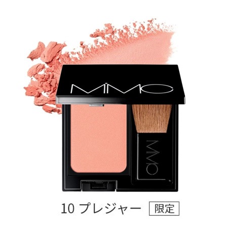 【リキッドリーファンデ102 サンプルプレゼント】チーク MiMC ビオモイスチュアチークA 6.2g パウダータイプ プレストタイプ ブラシつき アイシャドー 石けんオフ 日本製 オーガニックコスメ ナチュラル 天然由来成分 ミネラルコスメ ツヤ しっとり