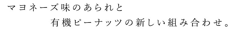 あられ＆ピーナッツ 大地のおやつ マヨピー 90g 正規品 国内産 保存料 無添加   遺伝子組み換え原料不使用 自然 山本佐太郎商店