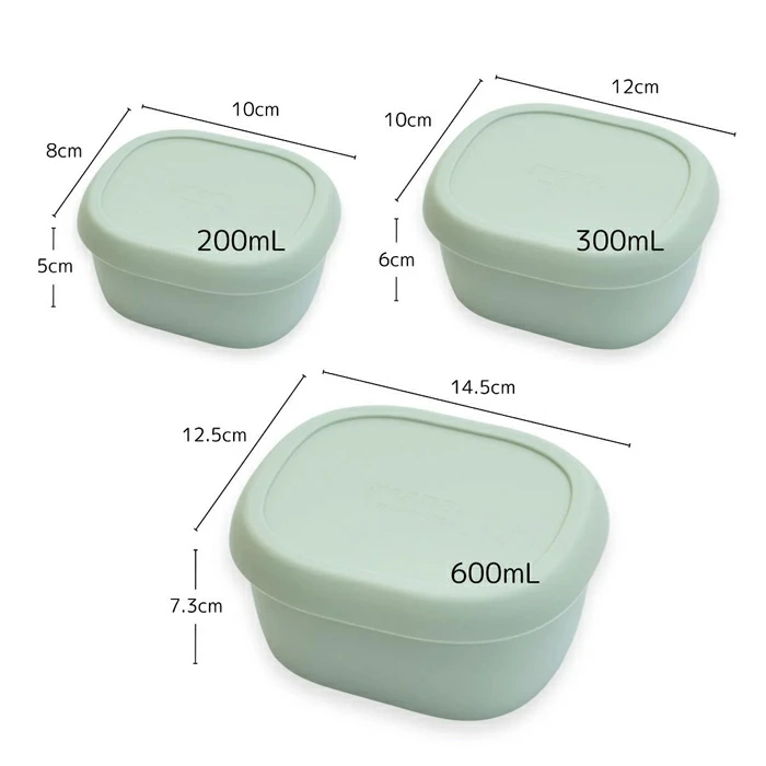保存容器 マナ オーガニックリビング シリコン容器オーバル 200ml/300ml/600ml 正規品 シリコン容器 オーバル容器 食品保存容器 密閉容器 電子レンジ対応 オーブン対応 BPAフリー mana. ORGANIC LIVING