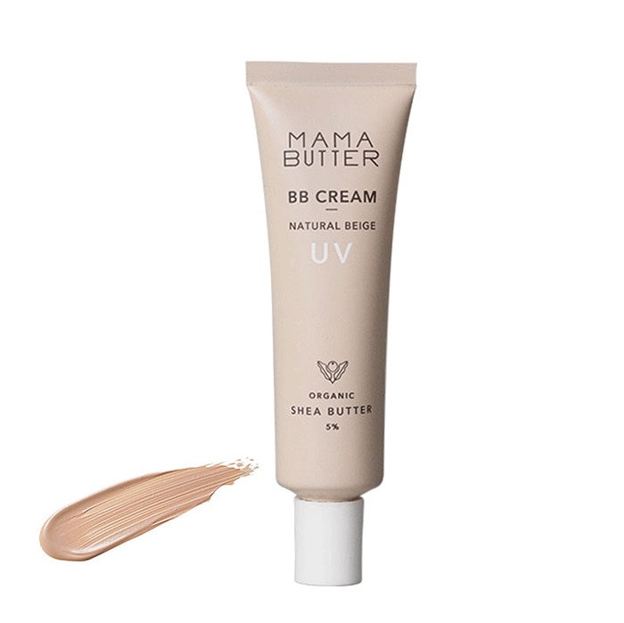 ファンデーション 無添加 ママバター BBクリーム 30g オーガニック ナチュラル ノンケミカル 自然 スキンケア 天然 MAMA BUTTER シアバター オールインワン 保湿 化粧下地 ラベンダー ゼラニウム アロマ