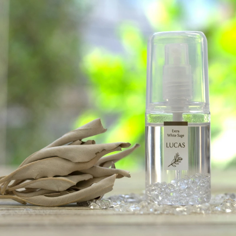 浄化スプレー ルカス LUCAS 浄化スプレー ポケット 20ml 正規品 空間浄化 ヨガ 瞑想 マインドフルネス リラックス オーガニックホワイトセージ カリフォルニア産 アクセサリーの浄化 農薬不使用 USDA カリフォルニア認定オーガニック農家