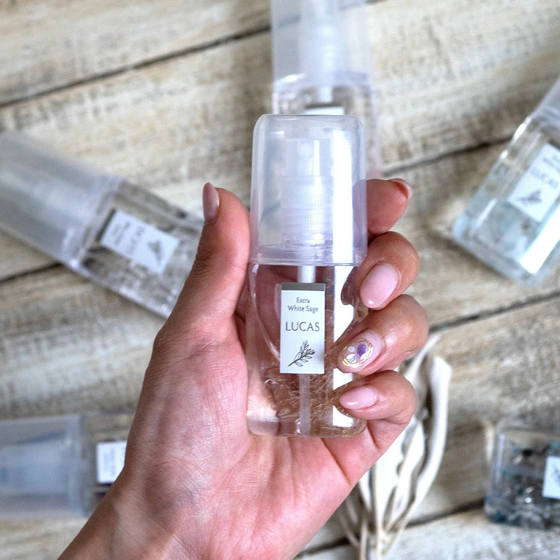 浄化スプレー ルカス LUCAS 浄化スプレー ポケット 20ml 正規品 空間浄化 ヨガ 瞑想 マインドフルネス リラックス オーガニックホワイトセージ カリフォルニア産 アクセサリーの浄化 農薬不使用 USDA カリフォルニア認定オーガニック農家