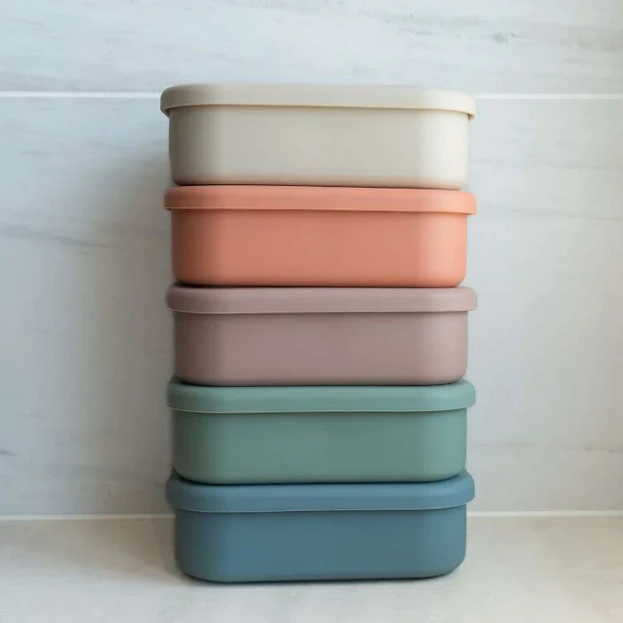 ランチボックス マナ オーガニックリビング シリコンランチボックス 850ml 正規品 弁当箱 シリコン容器 保存容器 電子レンジ対応 オーブン対応 冷凍保存 食洗機対応 BPAフリー プラスチックフリー mana. ORGANIC LIVING