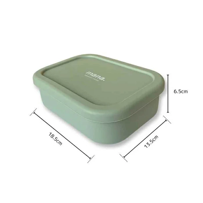 ランチボックス マナ オーガニックリビング シリコンランチボックス 850ml 正規品 弁当箱 シリコン容器 保存容器 電子レンジ対応 オーブン対応 冷凍保存 食洗機対応 BPAフリー プラスチックフリー mana. ORGANIC LIVING