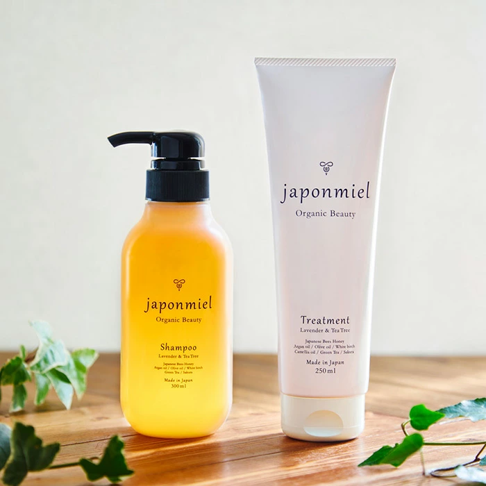 ヘアケアお試し ジャポンミエル オーガニックはちみつシャンプー&トリートメント（サシェ1回分）各10ml 購入金額別特典あり アミノ酸系 ヘアケア ナチュラル ノンケミカル シリコン 天然 自然 japonmiel さらさら ツヤ まとまり