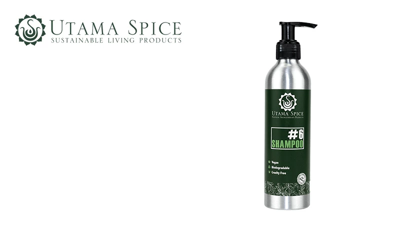 シャンプー ウタマスパイス #6 シャンプー 230ml 正規品 天然成分100% 天然精油 天然 シャンプー ヘアケア 頭皮ケア ナチュラル オイル配合 頭皮環境 健やか バリ島 スパ UTAMA SPICE