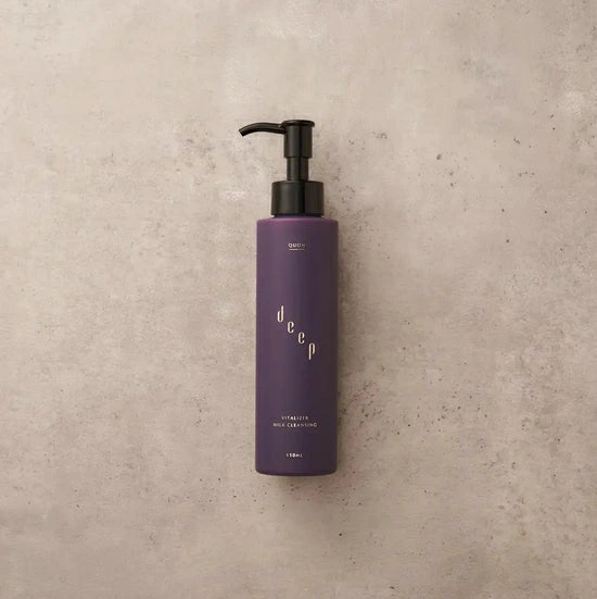 クレンジング 無添加 QUON deep ヴァイタライザーミルククレンジング 150ml オーガニック 正規品 メイク落とし ダブル洗顔不要 角質ケア くすみ 保湿  潤い 天然 ナチュラル ノンケミカル クオン ディープ