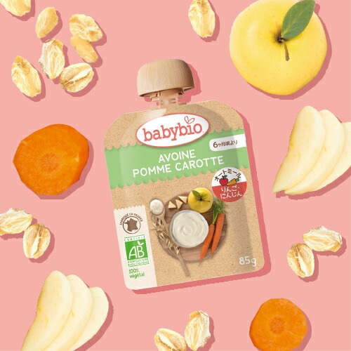 オーガニックスムージー ベビービオ ベビーオートミール4種セット  正規品 国内産 保存料 無添加 オーガニック  有機 エコサート 有機JAS 砂糖不使用