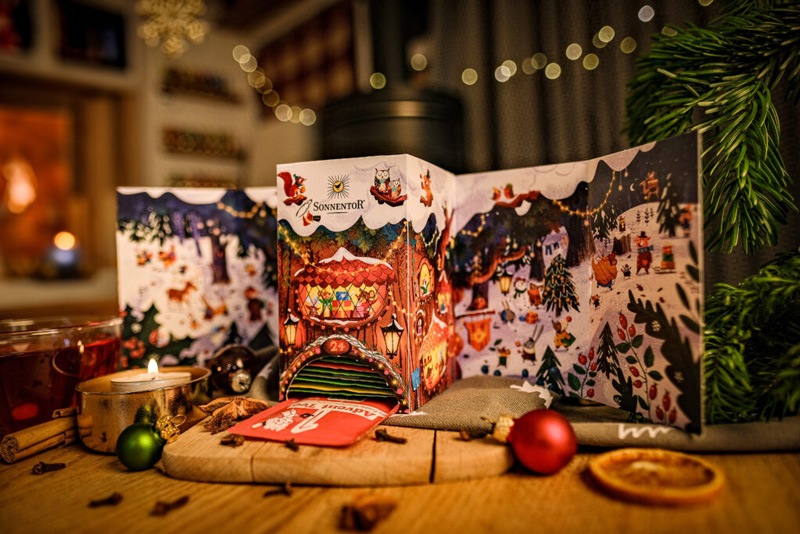 【冬季限定】 ゾネントア sonnentor クリスマスカウントダウンのお茶 24袋 ハーブティー クリスマス限定 正規品 オーガニック 保存料 無添加 アドベントのお茶 24種類 無農薬 有機 紅茶 アドベントカレンダー【クリスマスのお茶】