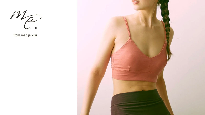 ブラトップ me.（ミードット） organic cotton ブラトップ 正規品 日本製 オーガニックコットン ブラ フィットネスブラ ナイトブラ ノンワイヤーブラ リラックスブラ パッド付き 肌にやさしい インナー