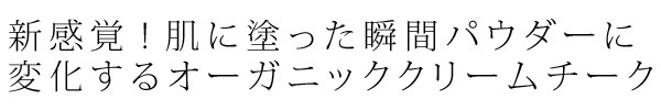 チーク 無添加 アクア・アクア オーガニッククリームチーク 3g オーガニック 正規品 ベースメイク メイクアップ アクアアクア 天然 ナチュラル ノンケミカル 自然 AQUA AQUA 【2023AW】