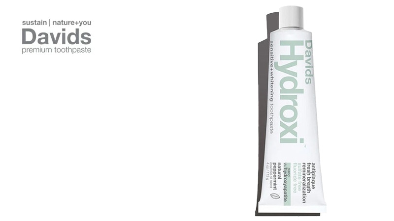 歯磨き粉 無添加 デイヴィッズ ホワイトニングトゥースペースト（センシティブ）113g 正規品 オーガニックナチュラル 天然 歯みがき 塩 天然 ナチュラル ノンケミカル 自然 DAVIDS ナノヒドロキシアパタイト