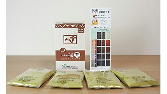 白髪染め 無添加 ナイアード ヘナ＋木藍（茶） 400g オーガニック 正規品 ヘアケア 全体染め ノンシリコン 天然 ナチュラル ノンケミカル 自然  ノンジアミン 自宅