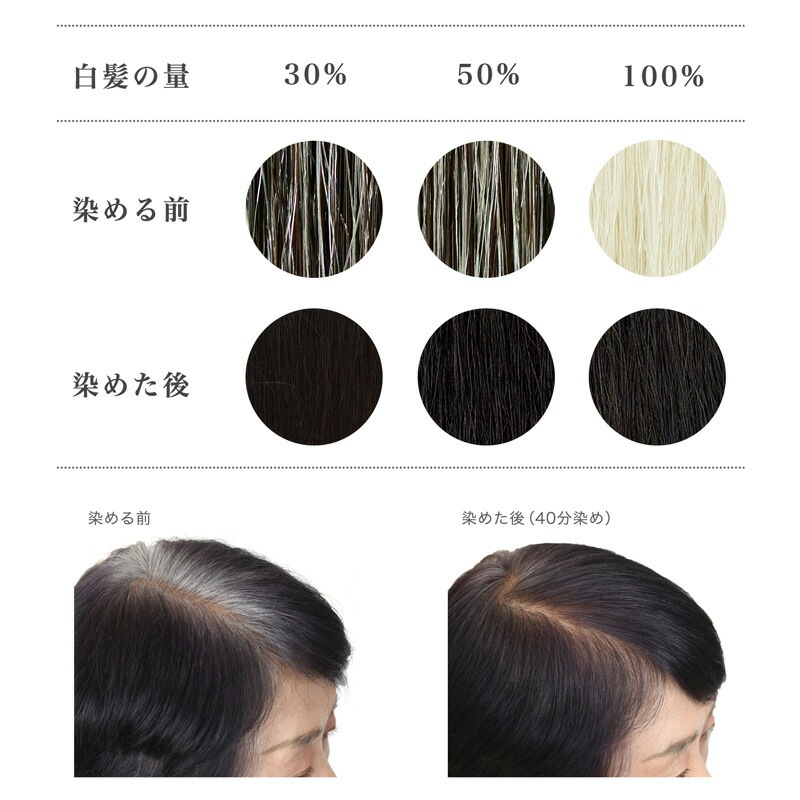 白髪染め 無添加 ナイアード ヘナ＋木藍 黒 100g オーガニック 正規品 ヘアケア 全体染め ノンシリコン 天然 ナチュラル ノンケミカル 自然 ノンジアミン 自宅