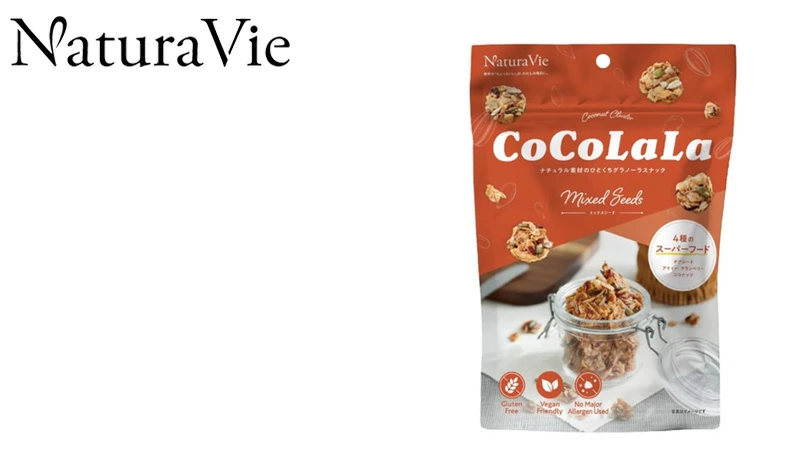 グラノーラスナック NaturaVie ココララ ミックスシード 40g 正規品 ナチュラヴィ グラノーラ ココナッツ ヴィーガン グルテンフリー スーパーフード Non-GMO オーガニック 自然 ナチュラル CoCoLaLa