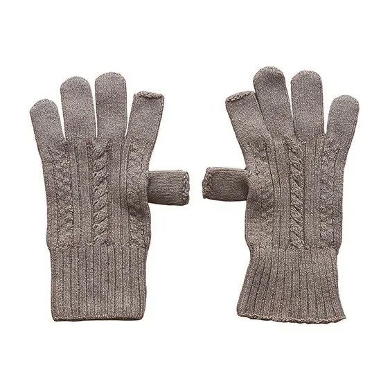 手袋 天衣無縫 ヤクとオーガニックコットン 縄編み手袋  オーガニック 毛 ヤク 正規品 ホールガーメント 無農薬 ノンケミカル てんいむほう