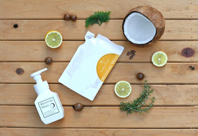 ボディソープ ムーンソープ モイスチャーウォッシュ ヒノキ＆レモン 280ml 無添加 液体石鹸 コールドプロセス オーガニック 正規品 洗顔 クレンジング ボディウォッシュ 天然 ノンケミカル
