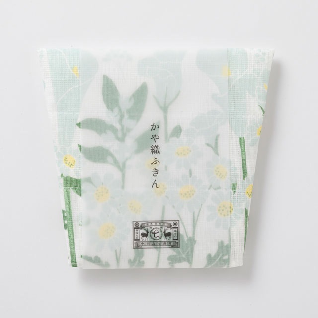 ふきん 中川政七商店 かや織ふきん 花束 約40cm×30cm 正規品 綿100% かや織 5枚重ね 吸水 速乾 贈りもの 贈答 ギフト 母の日 花柄 日本製