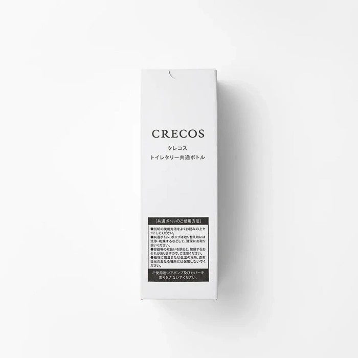 専用ボトル クレコス ヘアソープM／ヘアパックM トイレタリー共通ボトル 無添加 正規品 CRECOS シャンプーボトル コンディショナーボトル 詰め替えボトル サステナブル 紙パック対応 ヘアケア用品 オーガニック ナチュラル