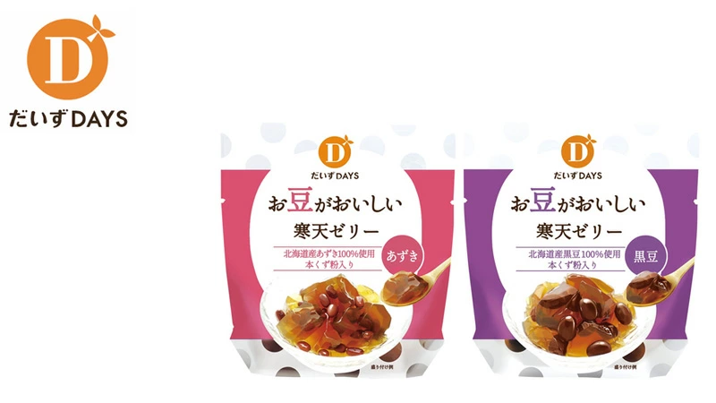 寒天ゼリー ムソー だいずデイズ お豆がおいしい寒天ゼリー 110g 正規品 豆ゼリー お豆スイーツ 和風デザート ヘルシーおやつ ナチュラル食品 あずき 黒豆 muso