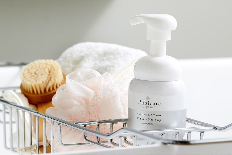 デリケートゾーン用ソープ ピュビケア オーガニック フェミニン メディソープ ＜レモンマートル＆ティーツリー＞ 220mL 無添加 デリケートゾーン 黒ずみ 正規品 天然 ナチュラル 専用 保湿 専用 vio