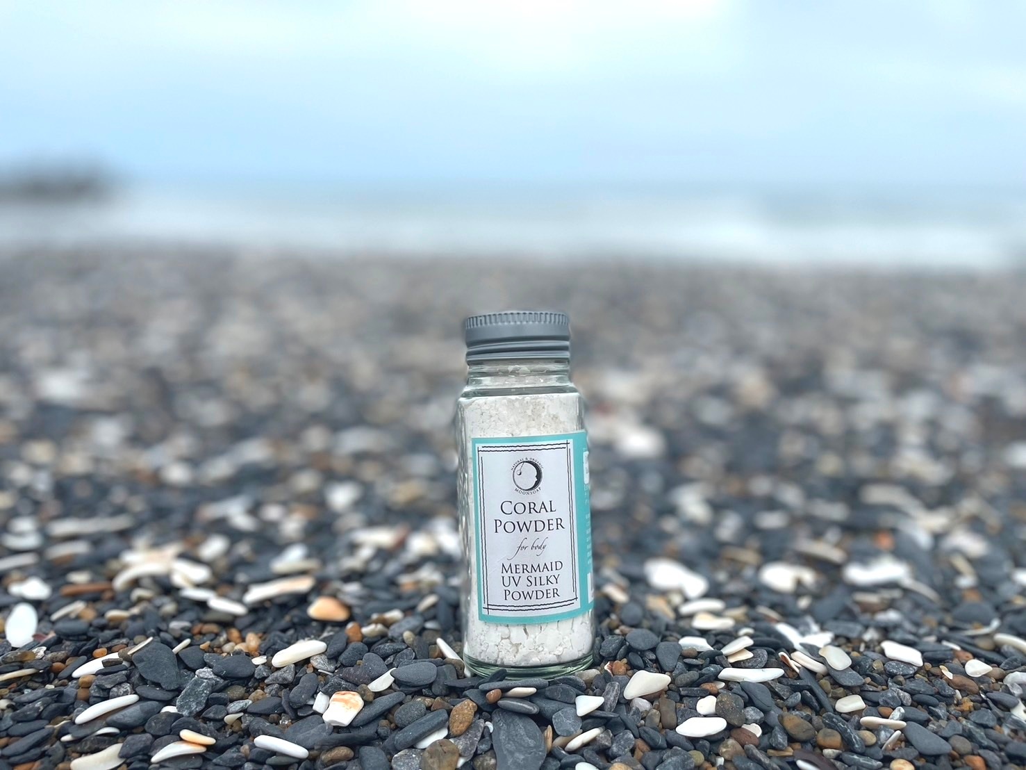 ボディパウダー MOONSOAP ムーンソープ マーメイドＵＶシルキーパウダー 70ml サンゴパウダー コメデンプン UV オーガニック 無添加 正規品 低刺激 天然成分のみ ナチュラル