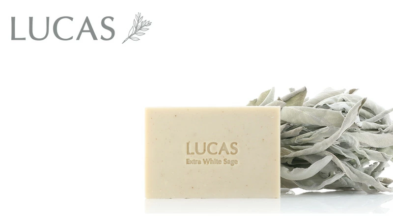 石鹸 ルカス LUCAS ホワイトセージ ソープ 80g 正規品 天然由来成分 全身浄化用石けん 浄化石けん 無添加石けん ボディソープ マインドフルネス 浄化