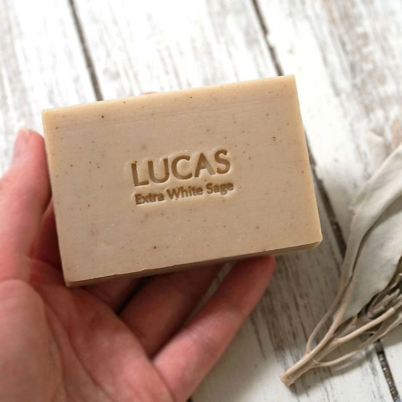 石鹸 ルカス LUCAS ホワイトセージ ソープ 80g 正規品 天然由来成分 全身浄化用石けん 浄化石けん 無添加石けん ボディソープ マインドフルネス 浄化