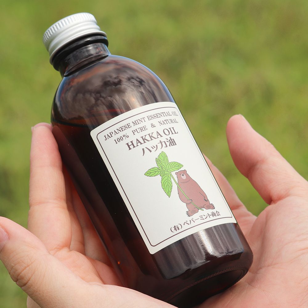 ハッカオイル ペパーミント商会 天然ハッカ油（詰替用） 200ml 食品添加物 正規品 無添加 食品  アロマ マスクスプレー ミントオイル 和種薄荷 リフレッシュ 清涼感