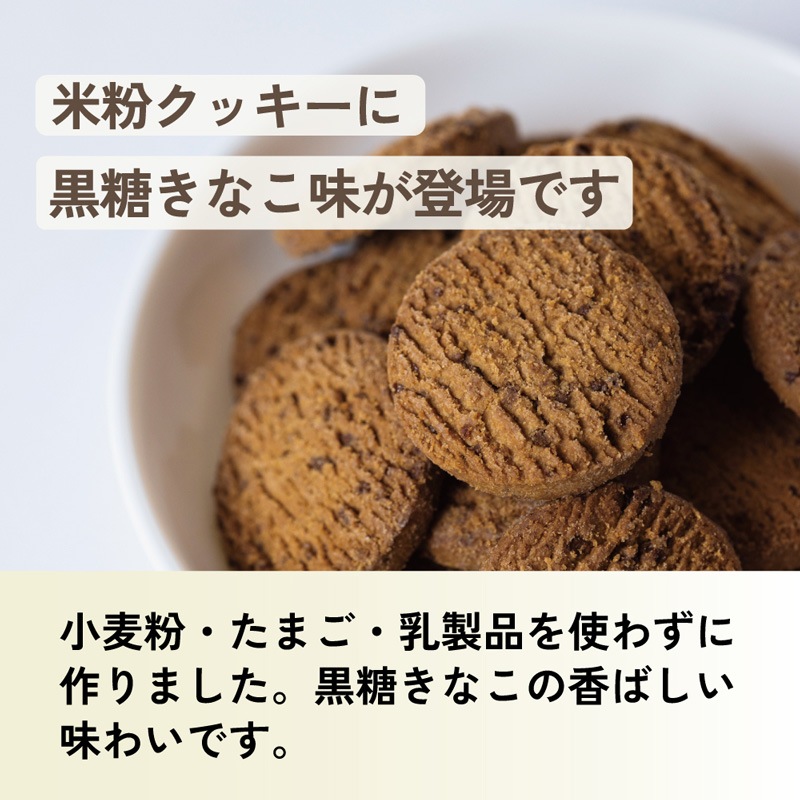 米粉クッキー ノースカラーズ プラスフリー 米粉クッキー・黒糖きなこ 65g オーガニック 正規品 国内産 保存料 無添加  NorthColors グルテンフリー 小麦粉・卵・乳製品不使用 特定原材料不使用 国産米粉 有機砂糖