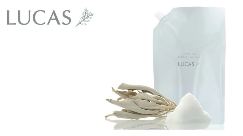 全身用ソープ ルカス LUCAS ホワイトセージ全身浄化泡ソープ 詰替え用リフィル 900ml 正規品 天然由来成分 ホワイトセージ ヘアシャンプー ハンドソープ ボディソープ 洗顔フォーム 死海の塩