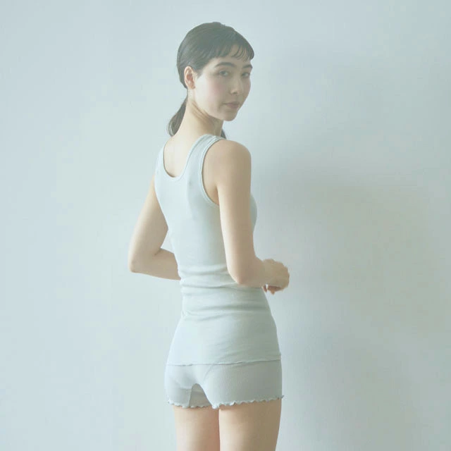 インナーパンツ me.（ミードット） スーピマコットン インナーパンツ 2分丈 正規品 シームレス 丸胴編み テレコ 日本製 レディース 綿100％ 締め付けにくい 肌にやさしい インナー ショーツ パンツ