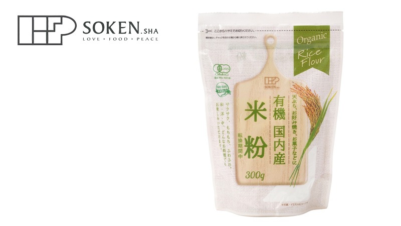 米粉 創健社 有機国内産米粉（転換期間中） 300g 正規品 国内産 有機うるち米 有機JAS認証 グルテンフリー チャックつき 有機栽培米 小麦粉代用