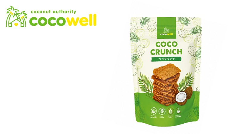 ココナッツスナック cocowell ココウェル ココクランチ 60g 正規品 オーガニック 保存料 無添加 有機ココナッツ プラントベース ヴィーガン 動物性原料不使用 グルテンフリー 香料・保存料不使用 お菓子 ココナッツチップス 焼き菓子