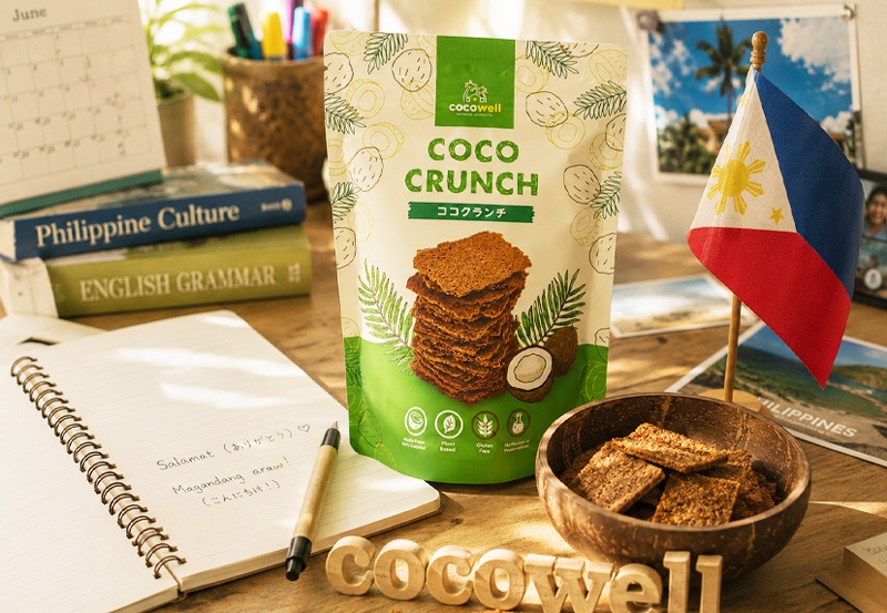 ココナッツスナック cocowell ココウェル ココクランチ 60g 正規品 オーガニック 保存料 無添加 有機ココナッツ プラントベース ヴィーガン 動物性原料不使用 グルテンフリー 香料・保存料不使用 お菓子 ココナッツチップス 焼き菓子