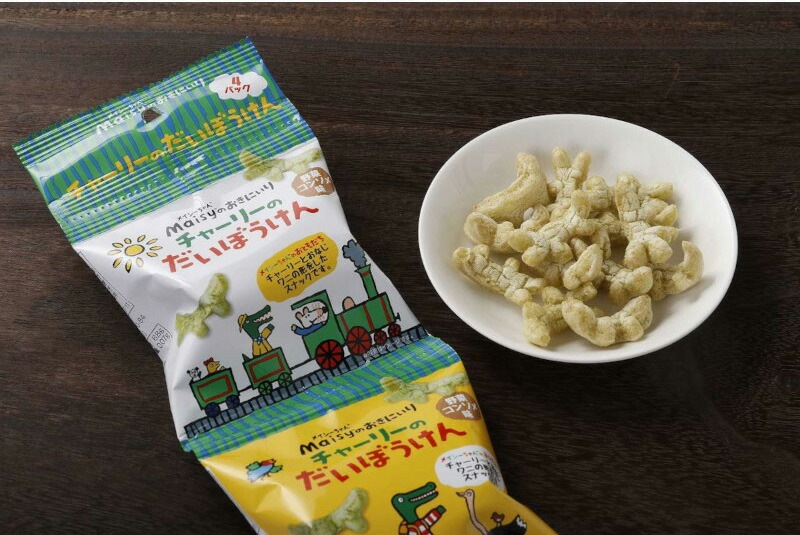 お菓子 創健社 メイシーちゃんのおきにいり チャーリーのだいぼうけん 9g×4 正規品   保存料 無添加   赤ちゃん おやつ