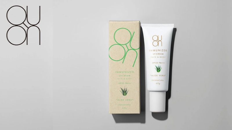 日焼け止め QUON クオン イミュナイザー UVクリーム 60g SPF25 PA+++ 購入金額別特典あり オーガニック 国産原料 自然栽培原料 正規品 紫外線吸収剤不使用 化粧下地 UVカットトーンアップ 保湿 美容保湿成分 天然 ナチュラル ノンケミカル 自然 石鹸でオフ