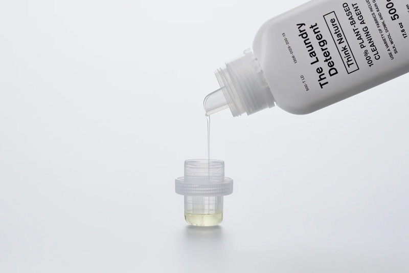 液体洗濯洗剤 THE 洗濯洗剤 詰め替え用 Think Nature 450g リフィル 正規品 日本製 中性 生分解性 植物性 肌にやさしい 環境にやさしい ドラム式にも使える 柔軟剤不要 すすぎ1回 ラベンダーの香り 部屋干し 赤ちゃんの肌着 がんこ本舗 中川政七商店