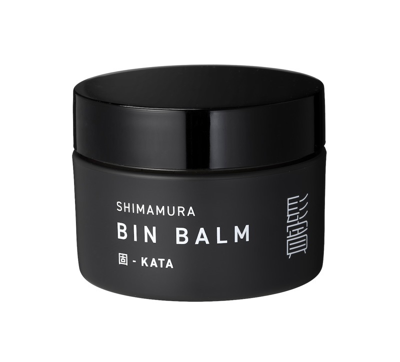 ヘアバーム シマムラ 鬢バーム（BIN BALM）30g 正規品 固-KATA 柔-YAWA 自然由来成分100% 天然精油100％ ハーバルシトラスの香り 鬢付け油 ヘアスタイリング剤 ナチュラル キープ力 ヘアワックス 固めない キャンデリラロウ モクロウ オリーブ果実油