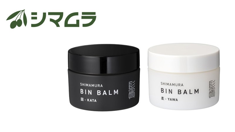 ヘアバーム シマムラ 鬢バーム（BIN BALM）30g 正規品 固-KATA 柔-YAWA 自然由来成分100% 天然精油100％ ハーバルシトラスの香り 鬢付け油 ヘアスタイリング剤 ナチュラル キープ力 ヘアワックス 固めない キャンデリラロウ モクロウ オリーブ果実油