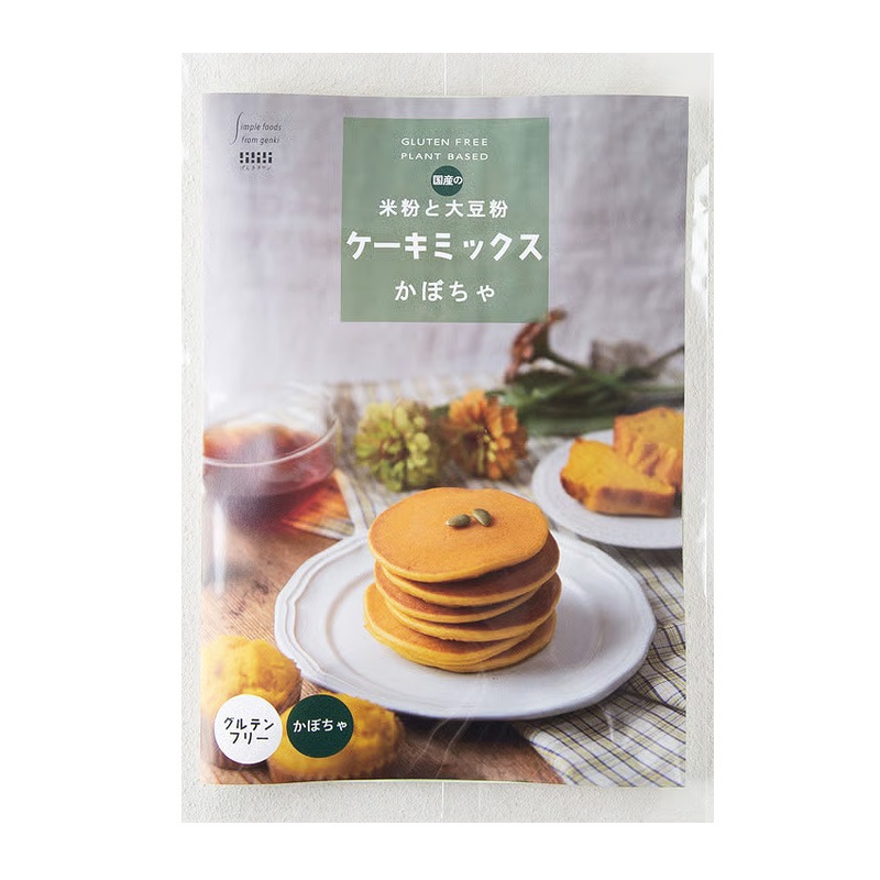 ケーキミックス げんきタウン 国産の米粉と大豆粉 ケーキミックス 110g グルテンフリー 正規品 国内産 保存料 無添加   米粉ケーキ 大豆粉