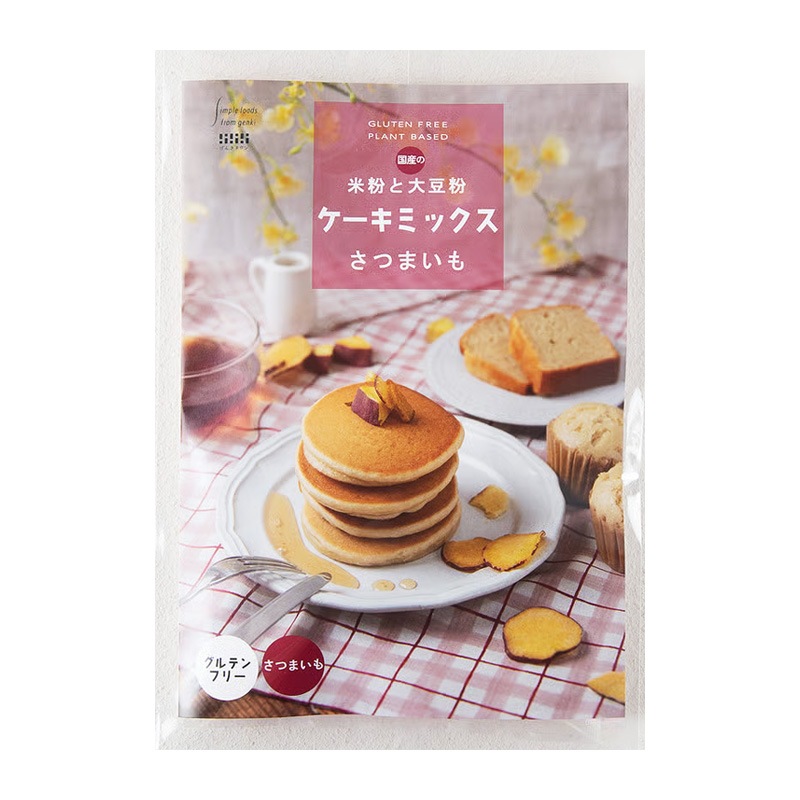 ケーキミックス げんきタウン 国産の米粉と大豆粉 ケーキミックス 110g グルテンフリー 正規品 国内産 保存料 無添加   米粉ケーキ 大豆粉