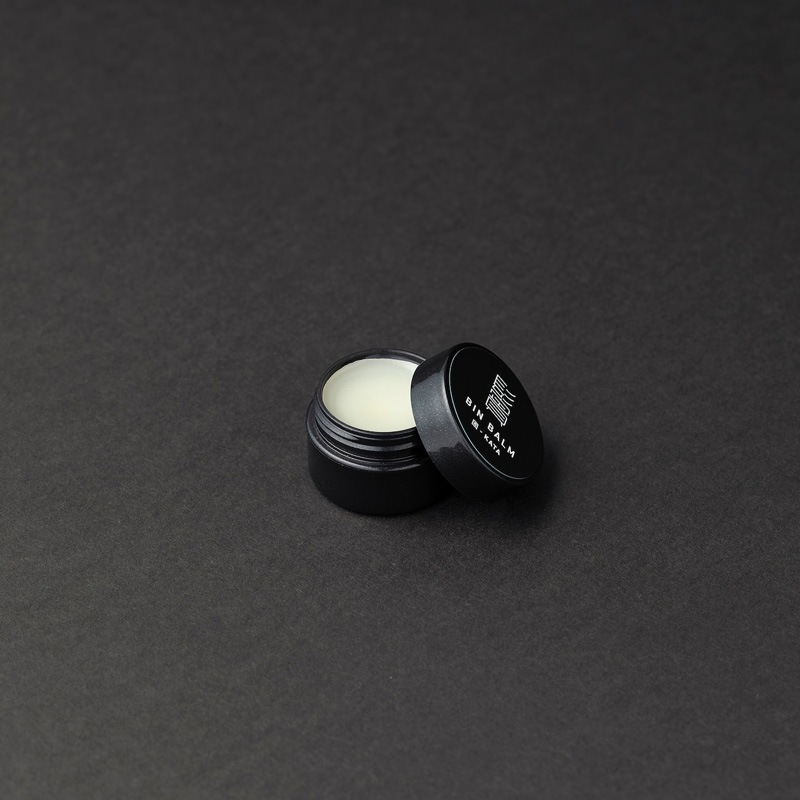 ヘアバーム シマムラ 鬢バーム（BIN BALM）ミニサイズ 7g 正規品 固-KATA 柔-YAWA 自然由来成分・天然精油100％ ハーバルシトラスの香り 鬢付け油 ヘアスタイリング ナチュラル キープ ヘアワックス 固めない キャンデリラロウ モクロウ オリーブ果実油